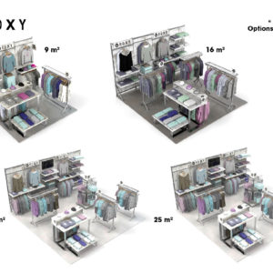 DCA_Quiksilver Roxy DC shoes - Mobilier commercial